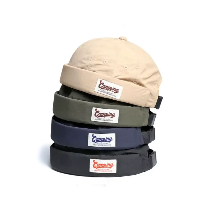 Casquette Docker sans bords à séchage rapide de couleur japonaise pour homme et femme, chapeau tricoté pour hiver, élégant et polyvalent pour extérieur et occasions spéciales