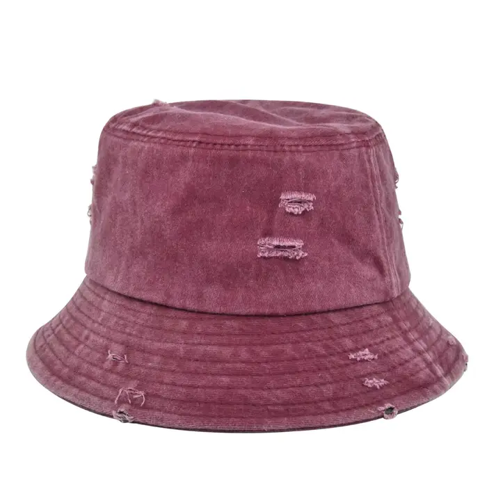 Chapeaux seau multicolores Vintage en détresse, Streetwear unisexe Y2K, chapeau de pêcheur en coton 