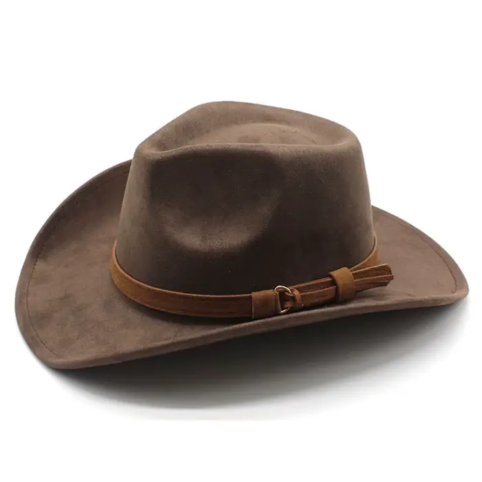 Chapeau de cow-girl en feutre pour femmes et hommes