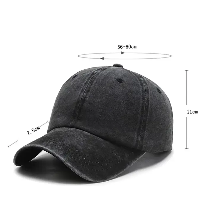 Casquette de baseball unisexe en coton solide style sport pour hommes et femmes occasion extérieure tout l'année hip hop