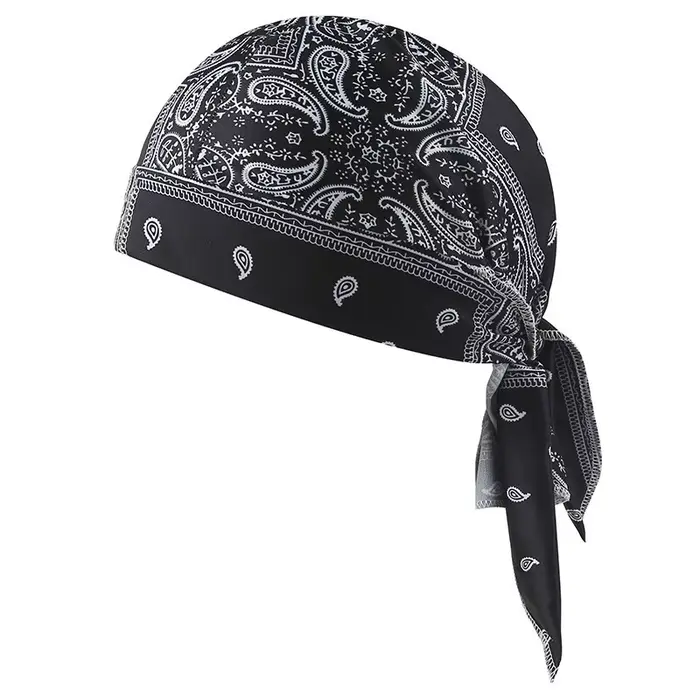 Nouveau bonnet bandana tendance avec imprimé cachemire, casquette d'extérieur respirante et extensib