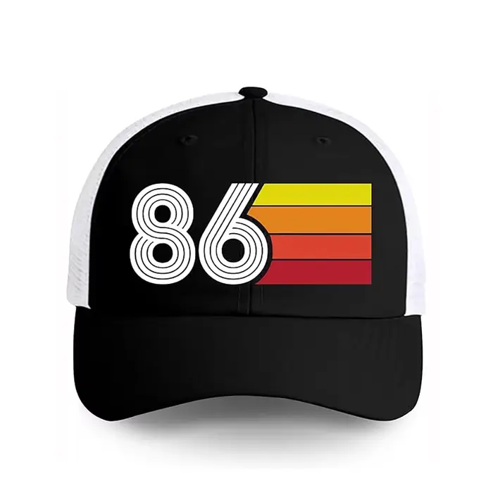 Casquette de camionneur rétro 1986, fournitures de décoration pour fête d'anniversaire 40 ans, cadea