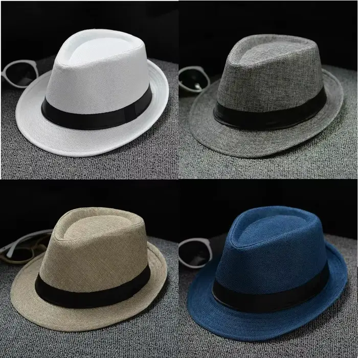 Chapeau Fedoras d'été pour hommes et femmes