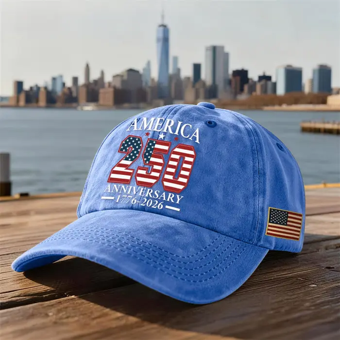Casquette de baseball vintage réglable America 250, édition anniversaire 250, célébrant la fête de l