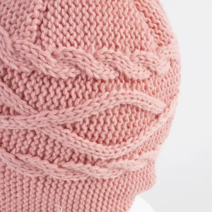 Chapeau à oreillettes Sherpa douillet pour filles chapeau d'hiver tricoté en acrylique confortable et coloré pour enfants occasions de voyage et fêtes