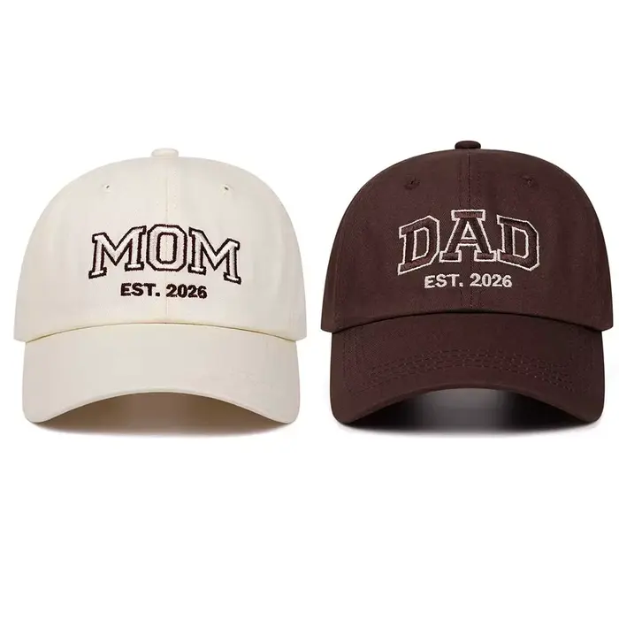 Casquettes de baseball MOM DAD en coton unisexe pour homme femme voyage occasionnel sport style décontracté chapeaux de canard