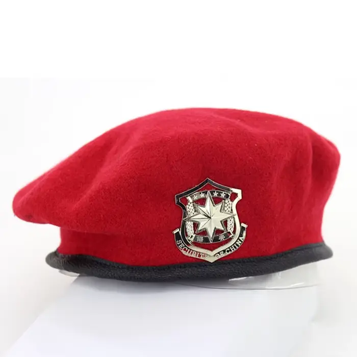 Bérets en laine de haute qualité, Casquette militaire à la mode, emblème étoile, Chapeau de spectacl