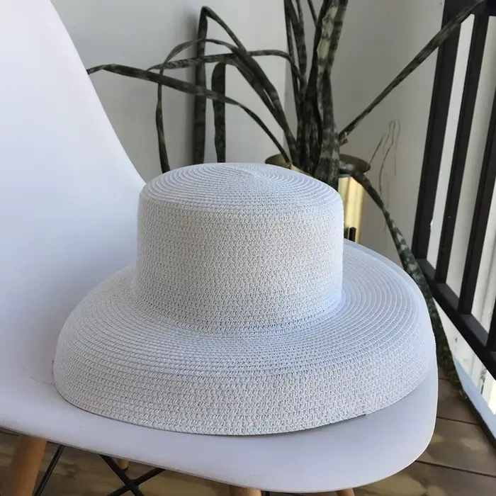 Chapeau à grand bord en forme de cloche, chapeau de paille vintage, Audrey Hepburn, outil de modélis
