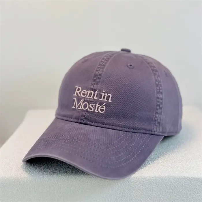 Casquette de baseball brodée à visière souple, idéale pour les grandes têtes, avec boucle métallique