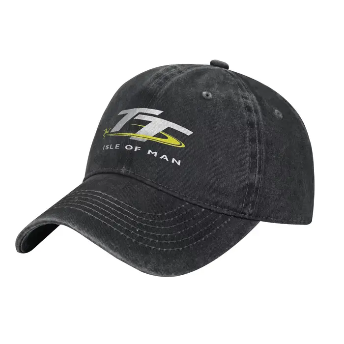 Casquette de baseball unisexe avec logo de la course de moto Isle of Man TT