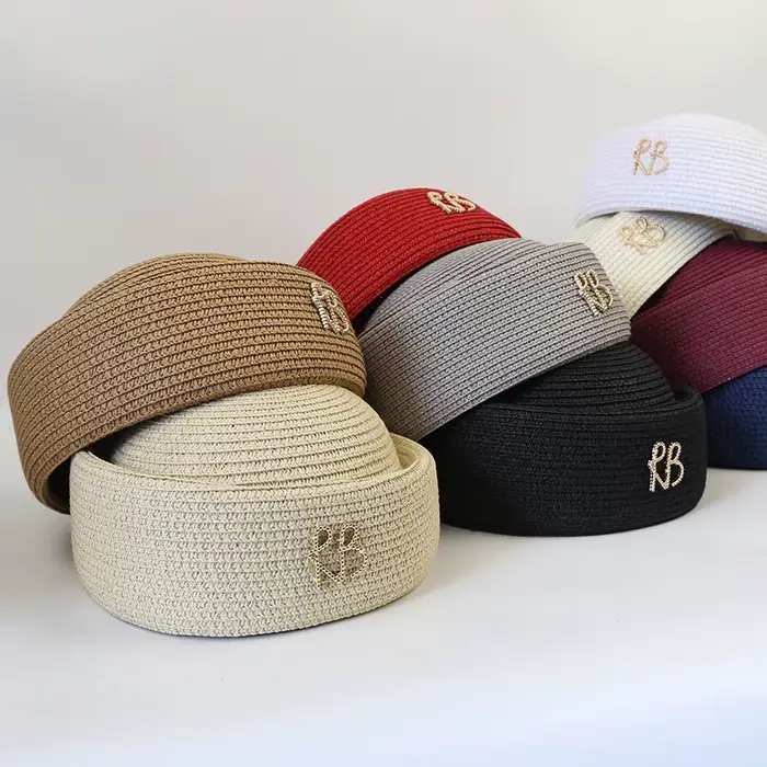 Chapeau cloche en paille