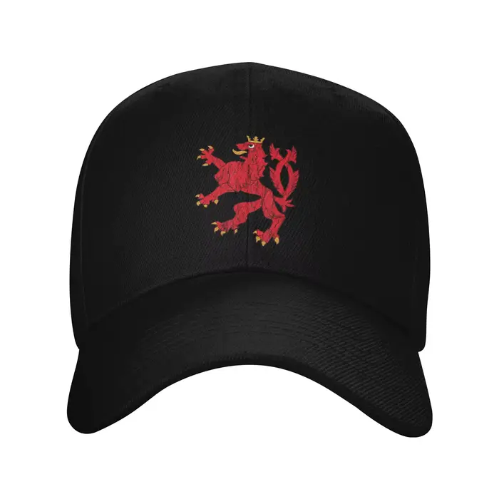 Casquette de baseball unisexe de haute qualité avec logo personnalisé du blason du Luxembourg, motif