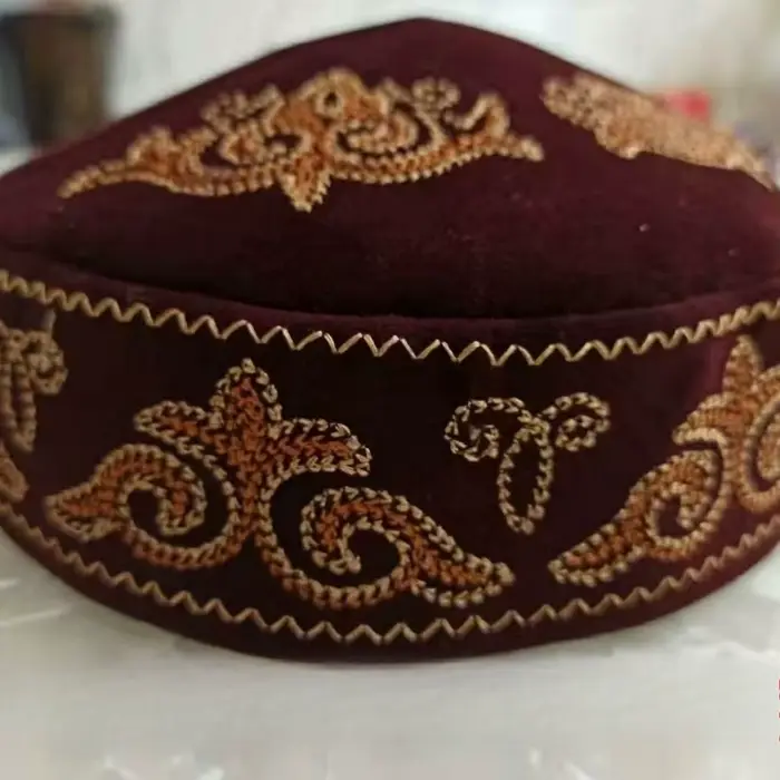 Casquettes de Style Kazakh pour femmes et hommes, chapeaux de fête de danse sur scène, mode noir ble