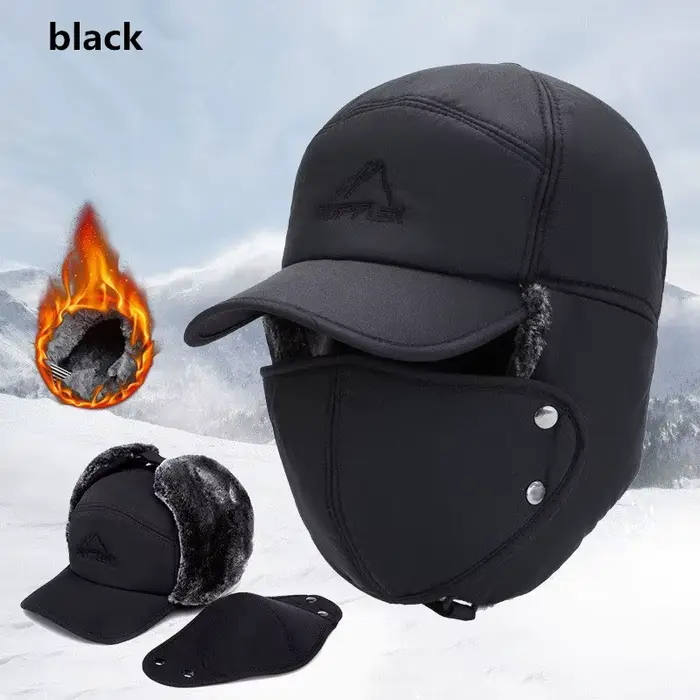 Chapeau de Baseball en fourrure artificielle épaisse et chaude pour hommes et femmes, chapeau de ski