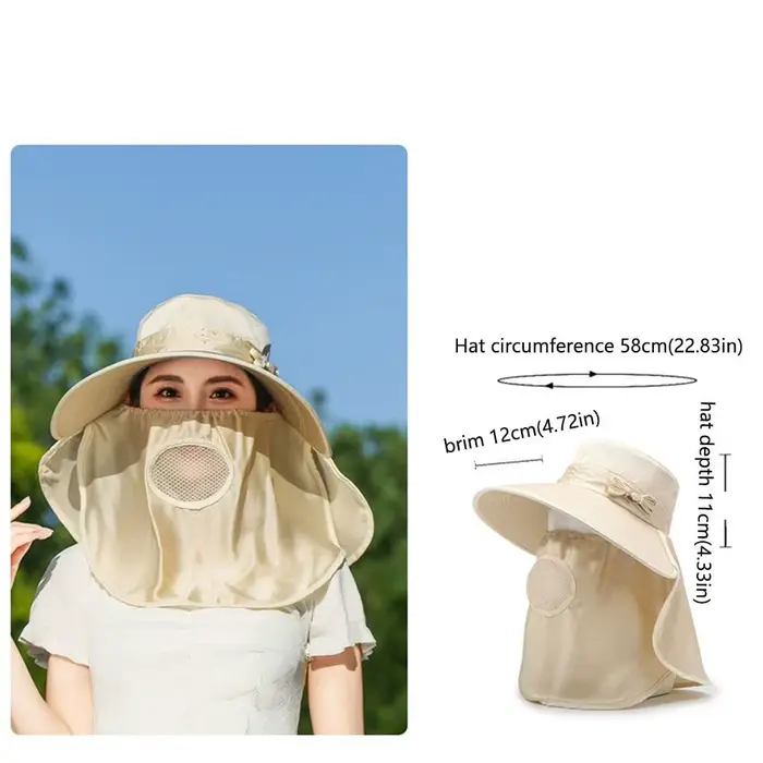 Chapeau de soleil à visière large et légère
