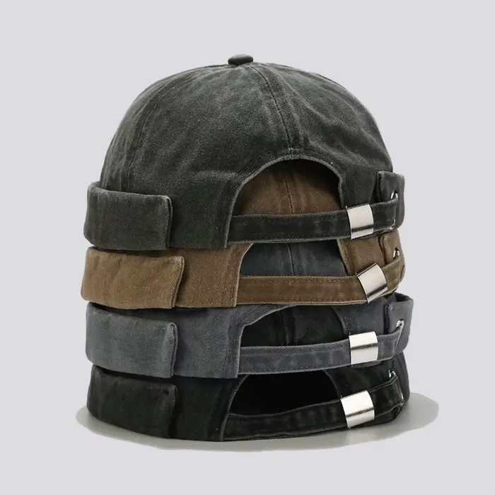 Casquettes Docker délavées pour hommes