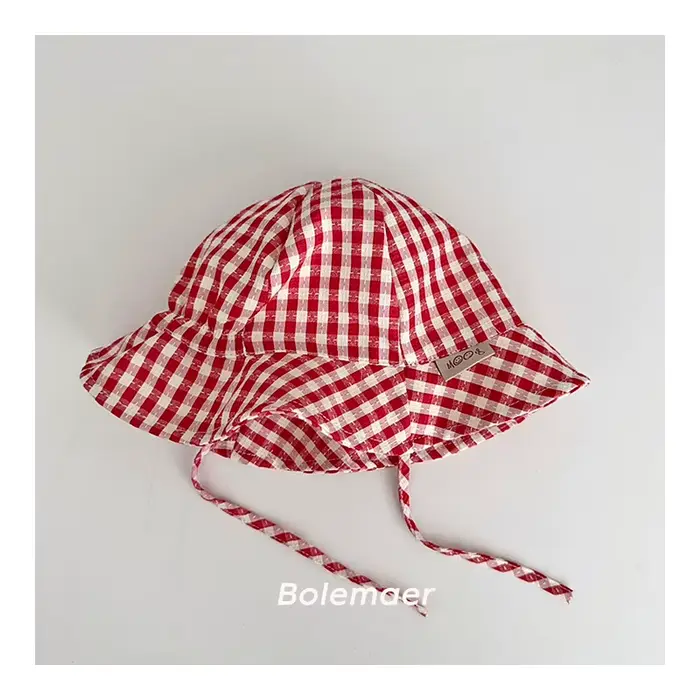 Chapeau de soleil pour bébé 46-48 cm, 6-24 mois, été, fin, à large bord, avec sangle réglable, motif