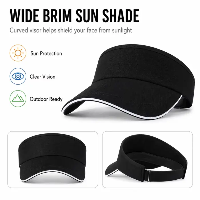 Casquette de soleil sport réglable pour femmes et hommes