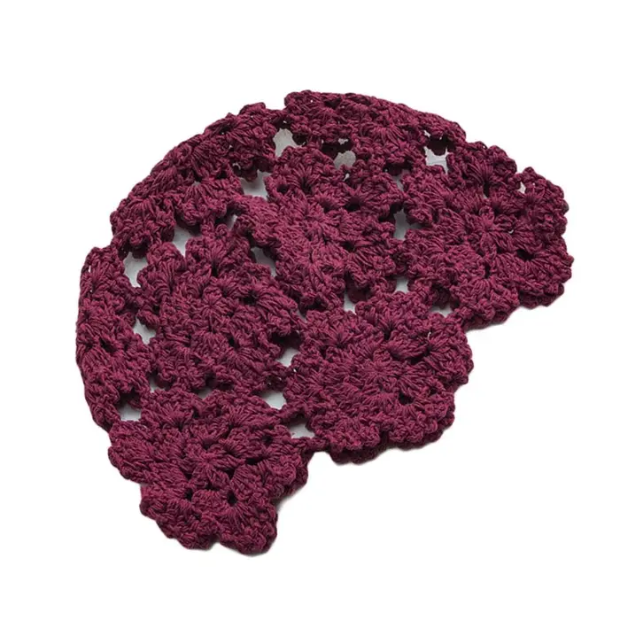 Béret d'été respirant pour femme, chapeau évidé, casquette décontractée, Skullies à fleurs, mode