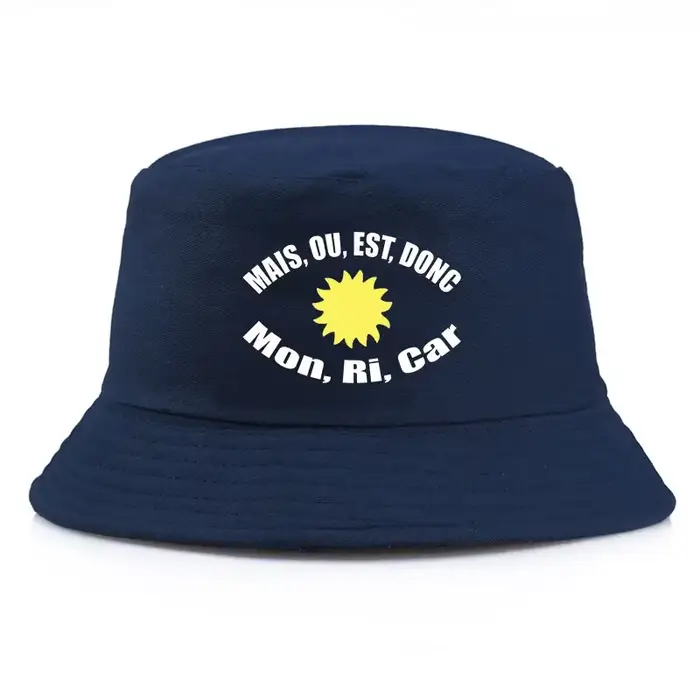 Chapeau de seau réversible unisexe coton polyester lettres motif pour hommes femmes printemps été décontracté casual style sport adapté toutes les saisons occasions quotidiennes balades détente