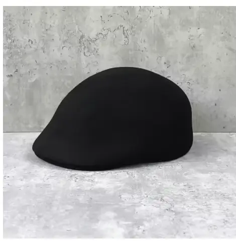 Casquette classique en feutre de laine épaisse pour femme, chapeau chic d'hiver de haute qualité, vi