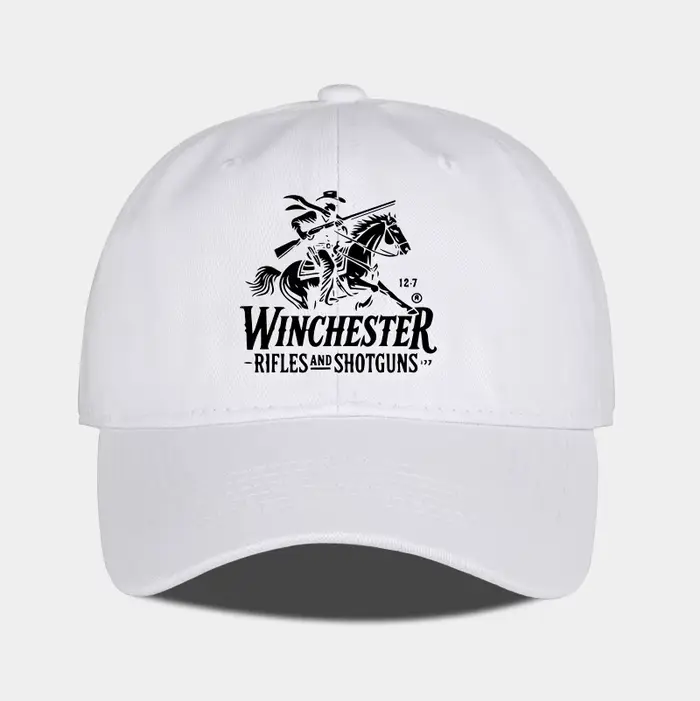 Casquette de baseball souple avec logo Winchester Cowboy imprimé, douce, confortable, respirante, ré
