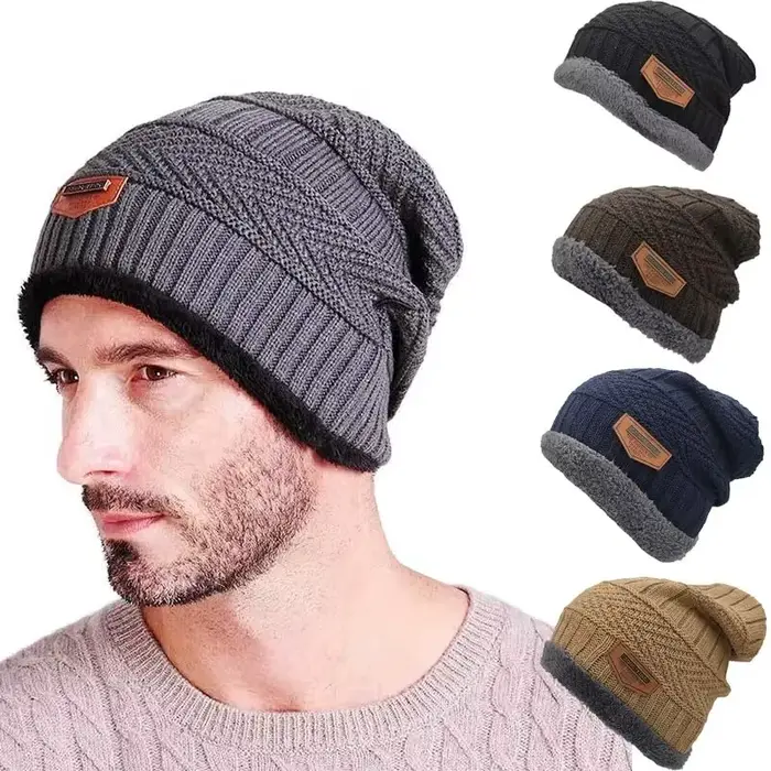 Bonnets hommes chapeau d'hiver femmes chapeaux tricotés