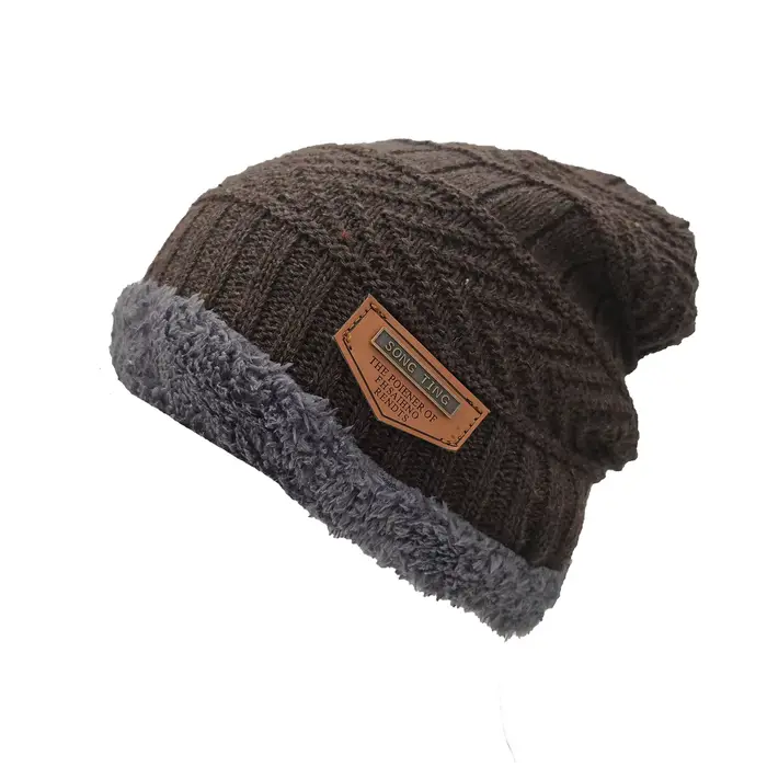 Bonnet en fourrure sans bord pour hommes et femmes, bonnets, casquettes, chaud, optique, hiver