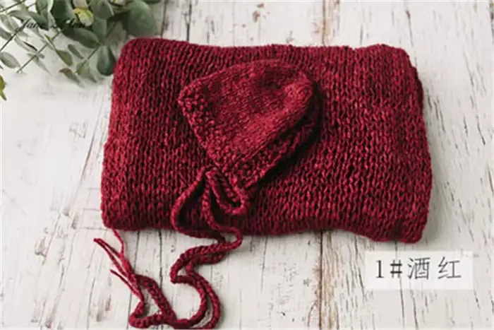 Essence Z Ann-Bonnet tricoté fait à la main, 11 couleurs, accessoires de prise de vue en studio pour