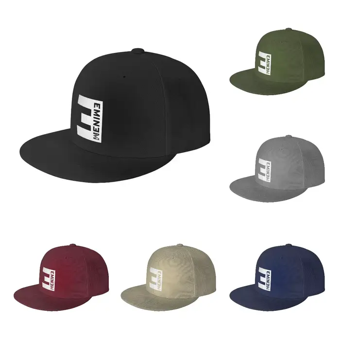Hiphop casquette de Baseball hommes Eminem mode casquettes plates chapeaux pour Logo Asquette Homme papa chapeau