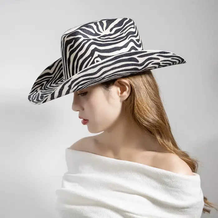 Fedora Léopard en Laine 100%, Chapeau Décontracté pour Hommes et Femmes, Occasions Spéciales, Activités de Plein Air