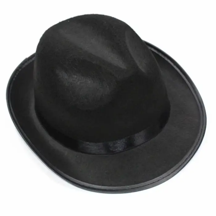 A52E chapeau melon à paillettes, chapeau spectacle sur scène, chapeau magicien, chapeau porc