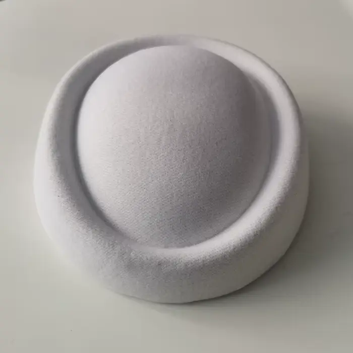 Chapeau de pilulier d'hôtesse aérienne en laine, fabrication de chapellerie, Base d'hôtesse ovale ré