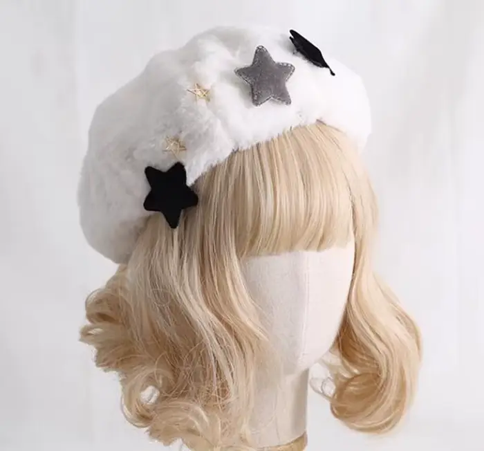 Joli chapeau béret oreilles de lapin pour femmes et filles