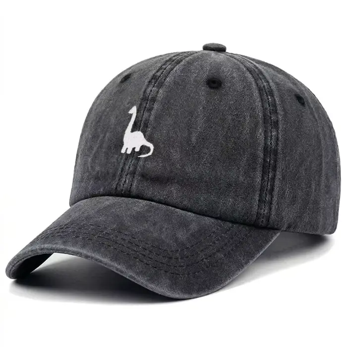 Casquette de baseball brodée dinosaure pour hommes et femmes