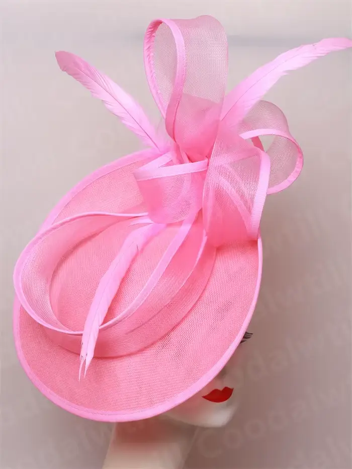 Fascinator Élégant Femme Polyester Bandeau Chic Fête Mariage Derby Occasion Spéciale