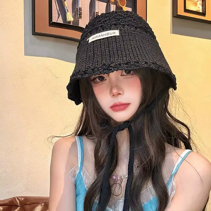 Chapeau de soleil pliable pour femme avec protection UV, chapeau de plage en crochet, pliable, à lar