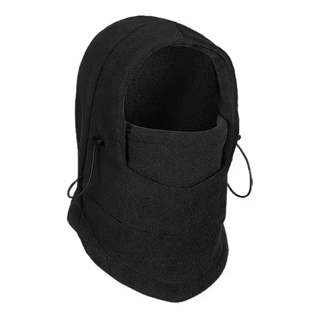 Chapeau polaire thermique pour hommes et femmes, capuche de vélo, coupe-vent, cagoule, chauffe-cou, 