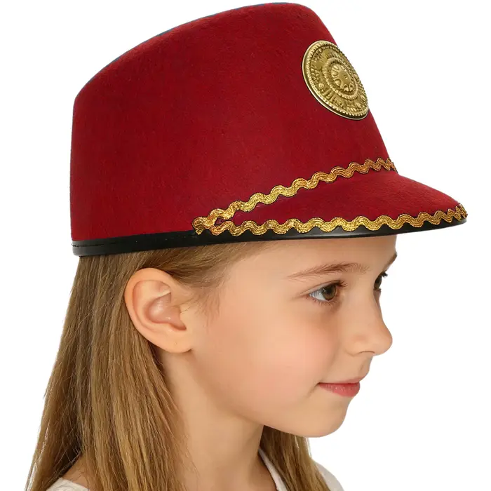 Chapeau de soldat militaire unisexe en feutre pour adultes et enfants, Halloween, spectacle de cirque, accessoires de fête, cosplay