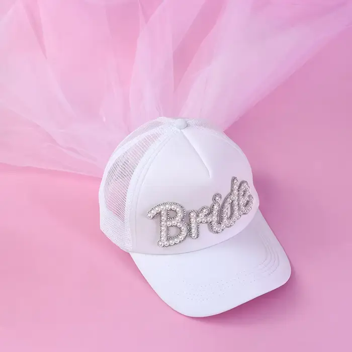 Chapeau de mariée HGDTFF en tissu Saphir profond pour enterrement de vie de jeune fille et fêtes prénuptiales de mariage occasions spéciales