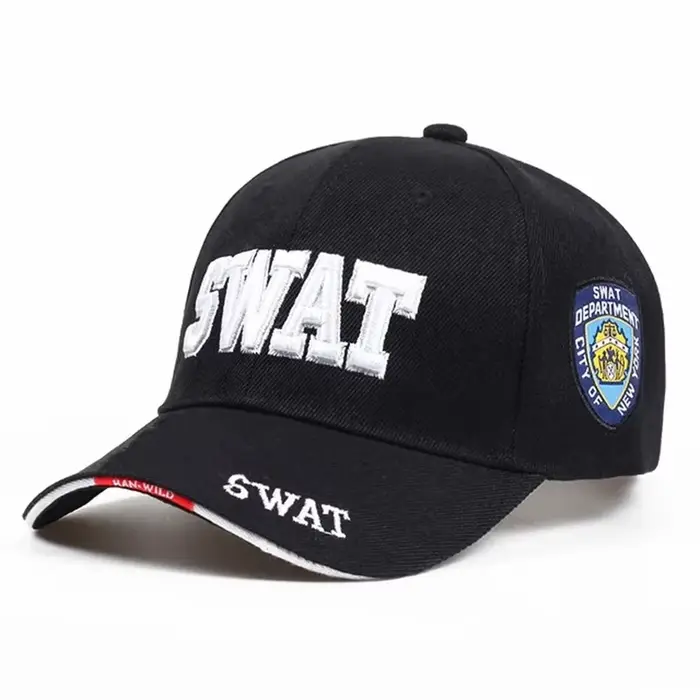 Casquettes de baseball tactiques série SWAT avec lettres tendance pour hommes et femmes, visières de