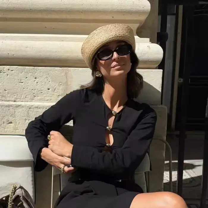 Chapeau de marin en paille d'été