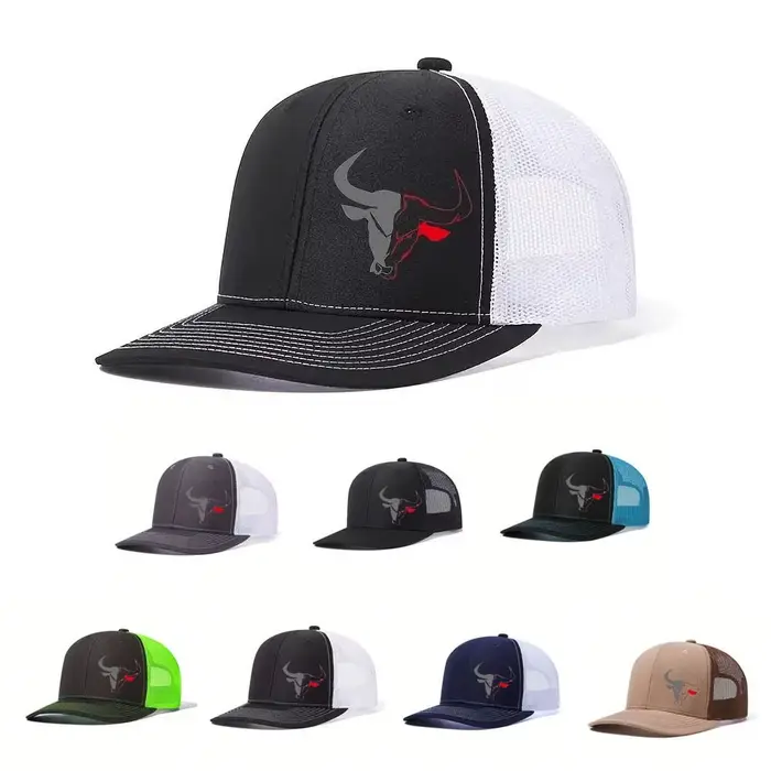 Casquette de Baseball d'été décontractée avec tête de taureau imprimée