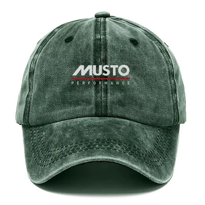 Casquette de baseball unisexe Musto Performance en coton délavé style vintage