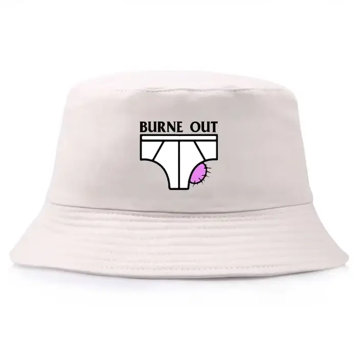 Adulte Burne Out été Bob unisexe extérieur pare-soleil casquette de pêcheur femme homme décontracté 