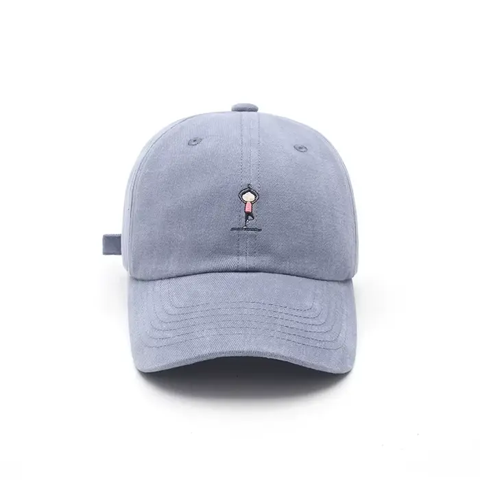 Casquette de Baseball pour fille, dessin animé Yoga, mode brodée, chapeau pare-soleil pour Couple, n