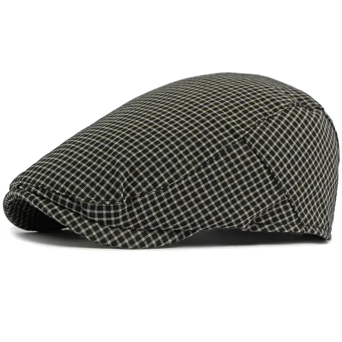 Bérets HT5075 pour Hommes et Femmes, Style Rétro Artiste Peintre, Casquette Plate Ajustable, Nouvell