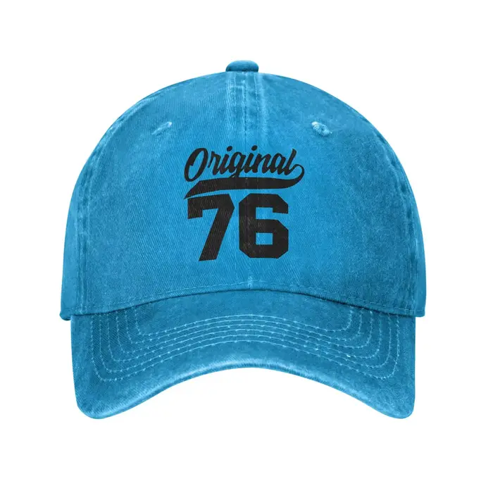 Casquette de baseball unisexe délavée style vintage 1976 pour l'été