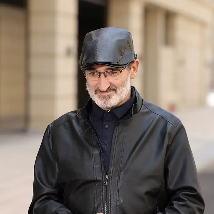 Chapeau acrylique élégant pour homme béret casquette de golf protection solaire tenue décontractée activités de plein air
