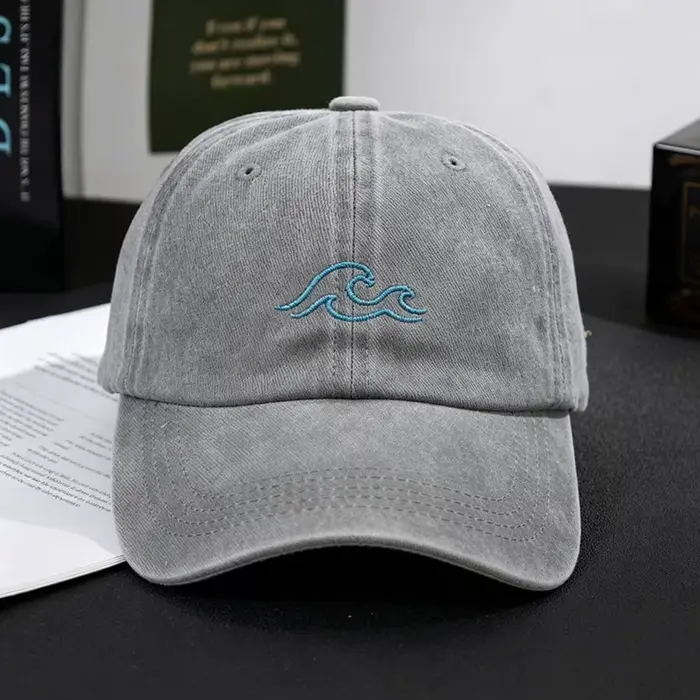 Casquette de baseball brodée effet vieilli, minimaliste, unisexe, rafraîchissante, pour l'été, la pl